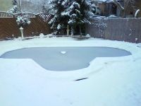 Pool im Winter